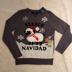 Forever21 Fleece Navidad Christmas sweater